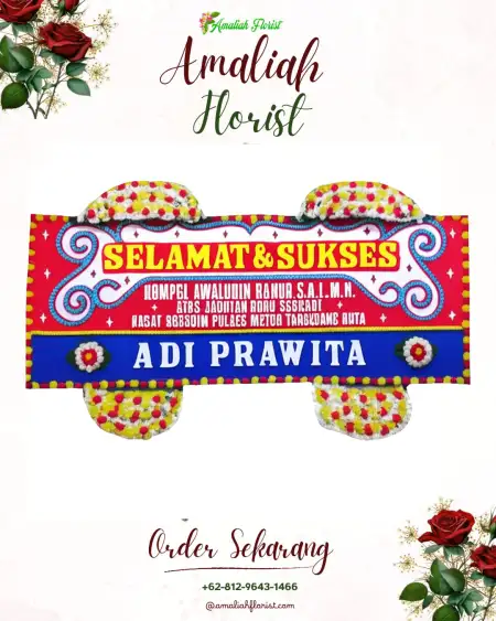 Papan Bunga Ucapan Selamat Glondonggede